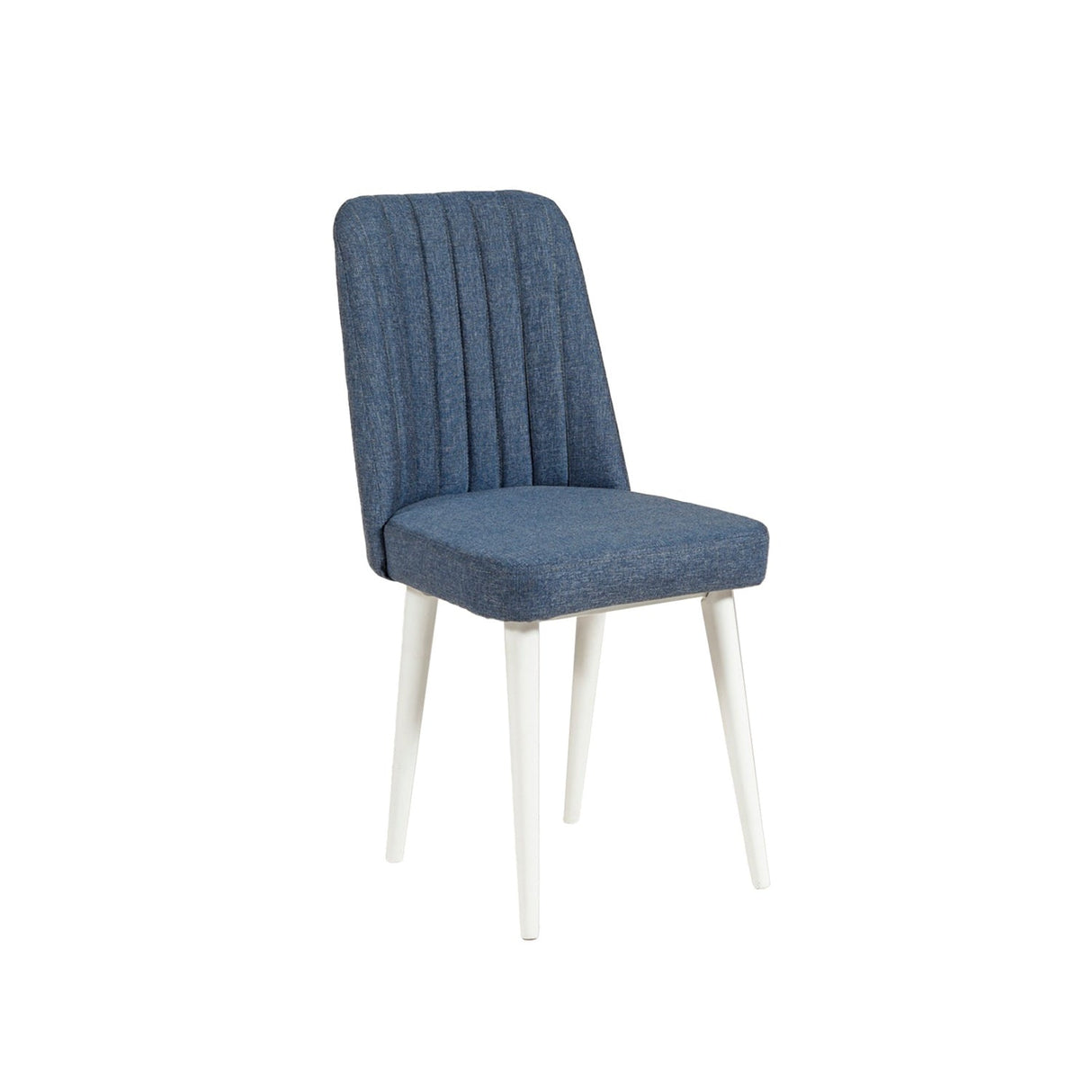 Scaun Vina Sandalye, Diverse culori, Diverse dimensiuni - Alb - Albastru închis - 47x46x89 cm | SKU: 869VEL5156 | Scaun Vina Sandalye, varianta Alb - Albastru închis - 47x46x89 cm, produs pentru amenajarea locuinței, disponibil online în România la CasaMob