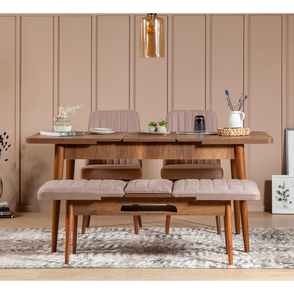 Scaun Vina Sandalye, Diverse culori, Diverse dimensiuni - Nuc - Piatră - 47x46x89 cm | SKU: 869VEL5181 | Scaun Vina Sandalye, varianta Nuc - Piatră - 47x46x89 cm, produs pentru amenajarea locuinței, disponibil online în România la CasaMob