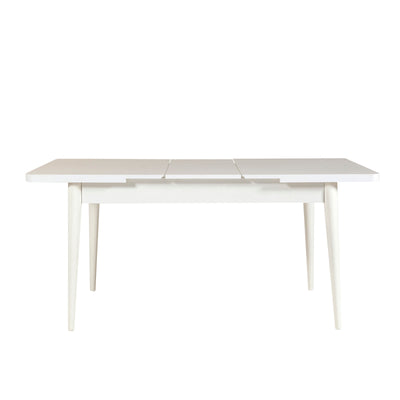 Masă extensibilă cu scaune 5 bucăți Vina White Anthracite, Alb - Antracit, 130x80x77 cm, SKU 869VEL5147, imagine 4
