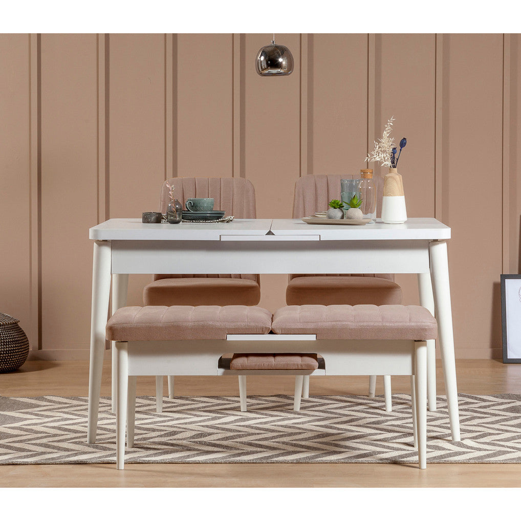 Scaun Vina Sandalye, Diverse culori, Diverse dimensiuni - Alb - Piatră - 46x46x85 cm | SKU: 869VEL5180 | Scaun Vina Sandalye, varianta Alb - Piatră - 46x46x85 cm, produs pentru amenajarea locuinței, disponibil online în România la CasaMob