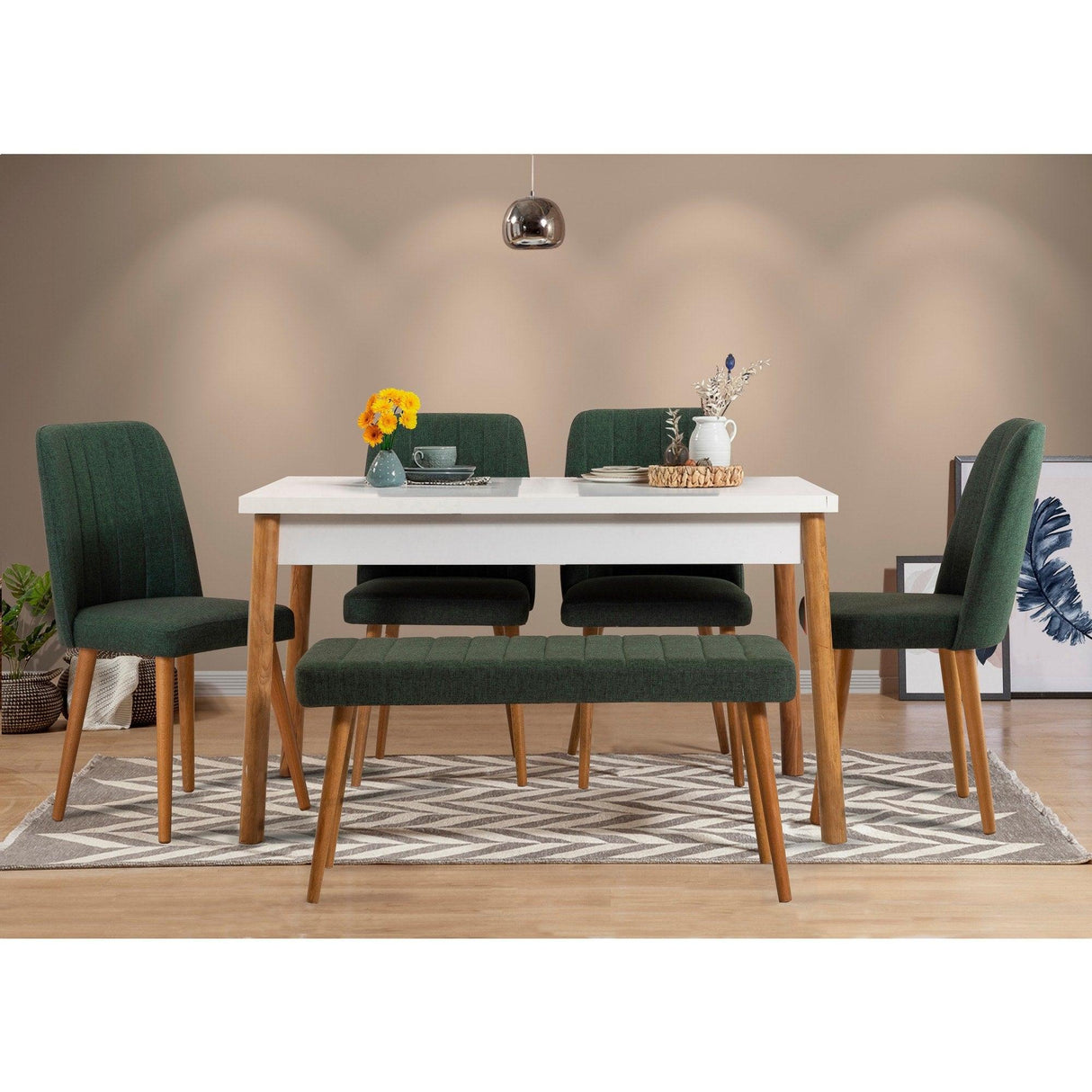 Masă dining Costa Masa, Diverse culori, 120x75x77 cm - Pin atlantic - Alb | SKU: 869VEL5223 | Masă dining Costa Masa, 120x75x77 cm, varianta Pin atlantic - Alb, produs pentru amenajarea locuinței, disponibil online în România la CasaMob