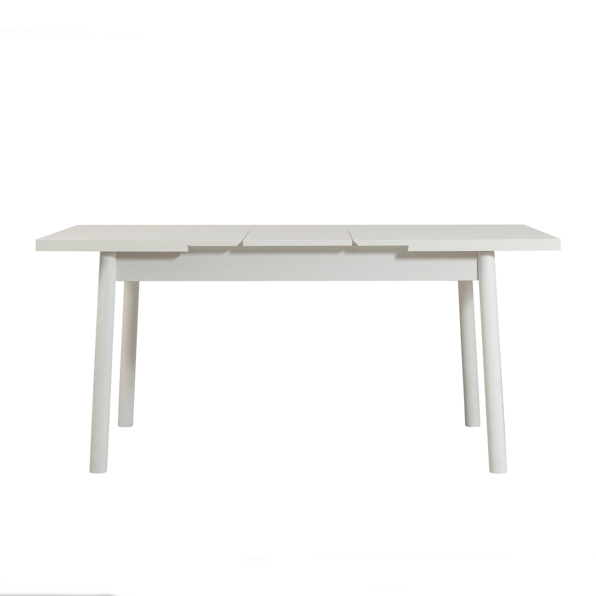 Masă extensibilă cu scaune 4 bucăți Santiago White-Antracite, Alb - Antracit, 120x75x77 cm