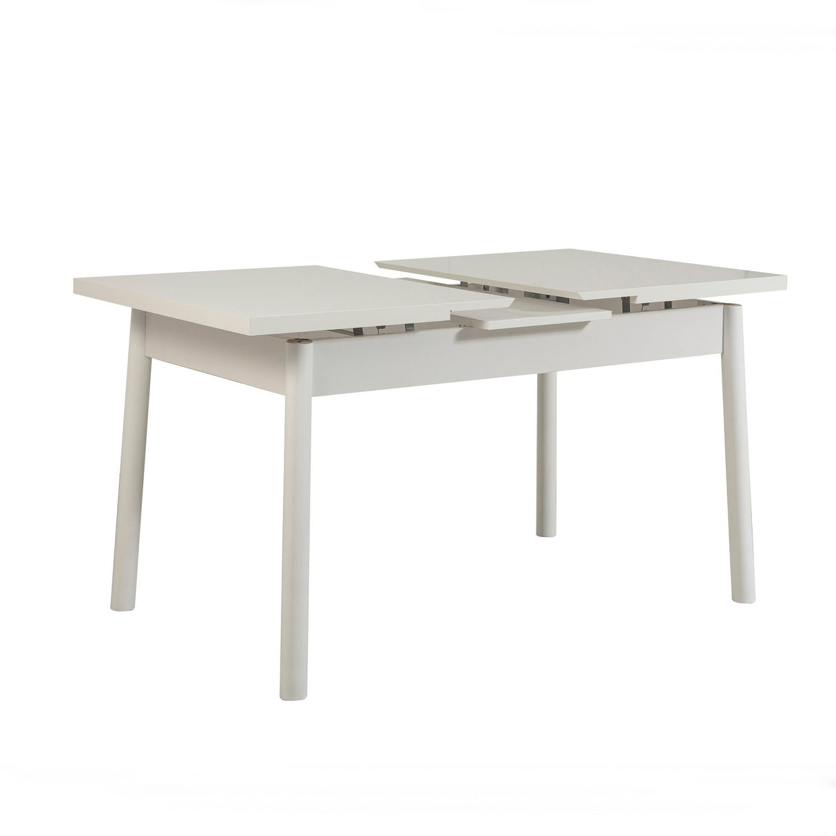 Masă extensibilă cu scaune Santiago, Diverse culori, Diverse configurații, 120x75x77 cm - Alb - Gri - 5 bucăți | SKU: 869VEL5278 | Masă extensibilă cu scaune Santiago, 120x75x77 cm, varianta Alb - Gri - 5 bucăți, produs pentru amenajarea locuinței, disponibil online în România la CasaMob