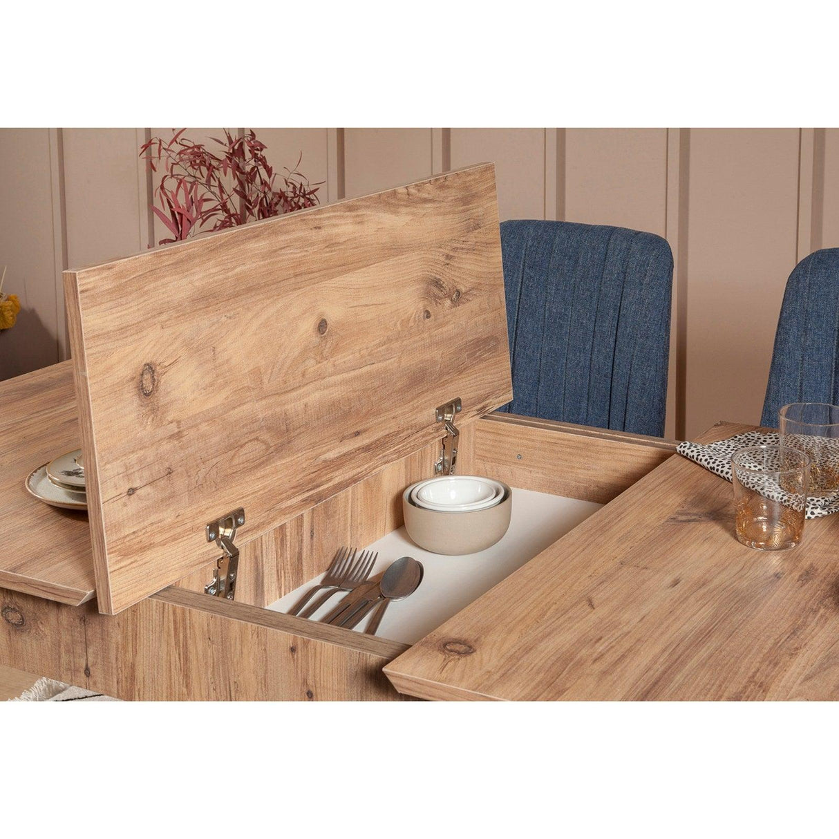Masă extensibilă cu scaune 4 bucăți Vina 1048 - 3, Diverse culori, 129x80x75 cm - Pin atlantic - Albastru închis | SKU: 869VEL5316 | Masă extensibilă cu scaune 4 bucăți Vina 1048 - 3, 129x80x75 cm, varianta Pin atlantic - Albastru închis, produs pentru amenajarea locuinței, disponibil online în România la CasaMob