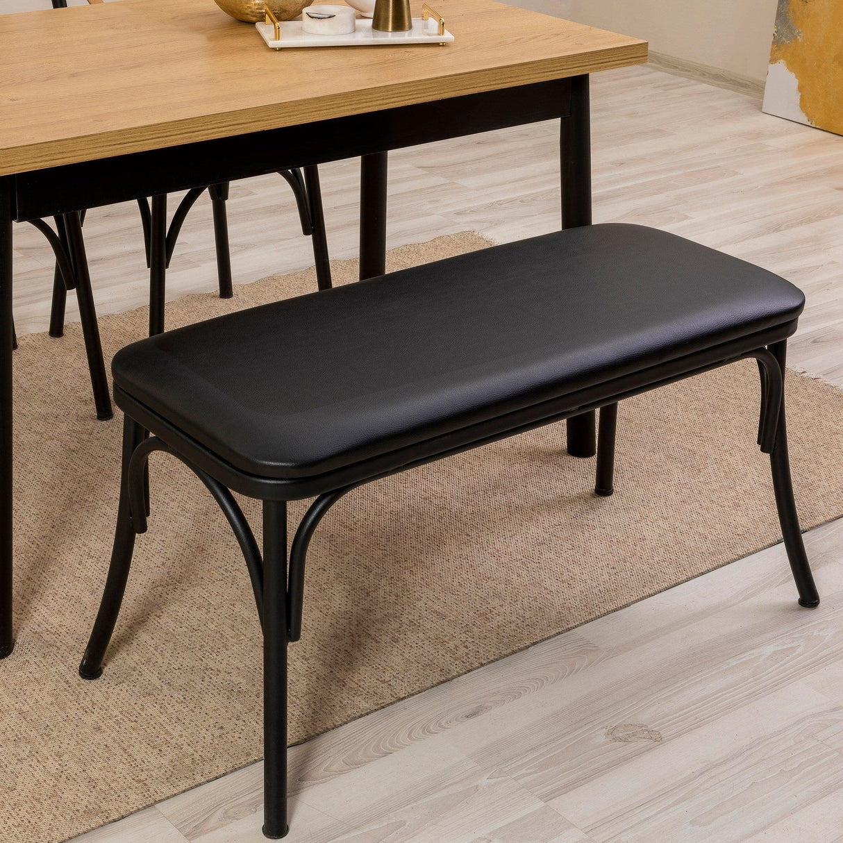 Masă cu scaune Oliver Sbt Karina, Diverse culori, Diverse configurații, 120x75x77 cm - Negru - 4 bucăți | SKU: 869VEL8142 | Masă cu scaune Oliver Sbt Karina, 120x75x77 cm, varianta Negru - 4 bucăți, produs pentru amenajarea locuinței, disponibil online în România la CasaMob