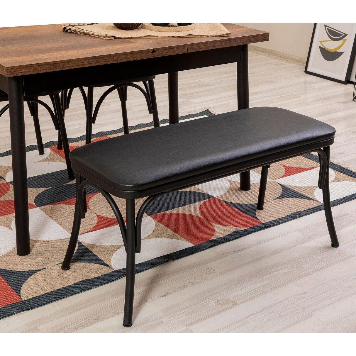 Masă extensibilă cu scaune Oliver Açl.Barok, Negru, Diverse configurații, 120x75x77 cm - 4 bucăți | SKU: 869VEL8161 | Masă extensibilă cu scaune Oliver Açl.Barok, Negru, 120x75x77 cm, varianta 4 bucăți, produs pentru amenajarea locuinței, disponibil online în România la CasaMob