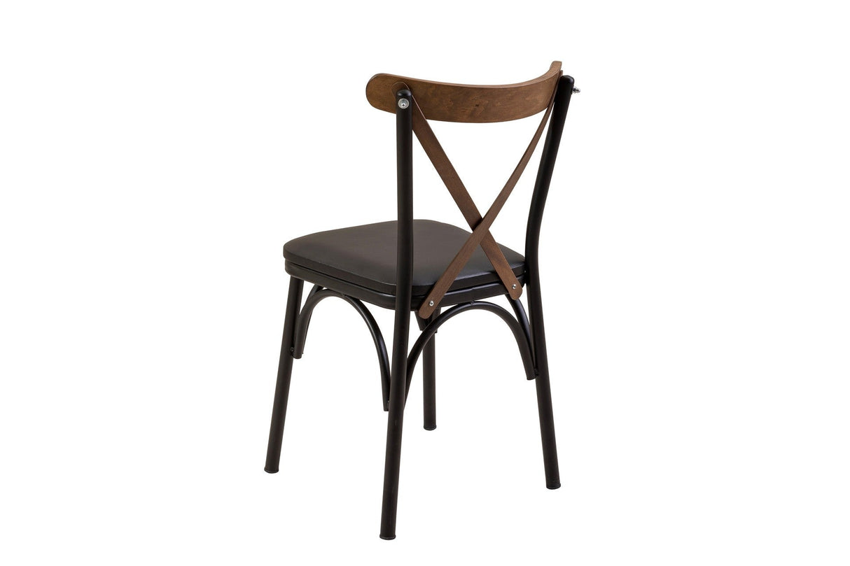 Masă extensibilă cu scaune Oliver, Diverse culori, Diverse configurații, 100x100x75 cm - Negru - Nuc - 3 bucăți | SKU: 869VEL8730 | Masă extensibilă cu scaune Oliver, 100x100x75 cm, varianta Negru - Nuc - 3 bucăți, produs pentru amenajarea locuinței, disponibil online în România la CasaMob