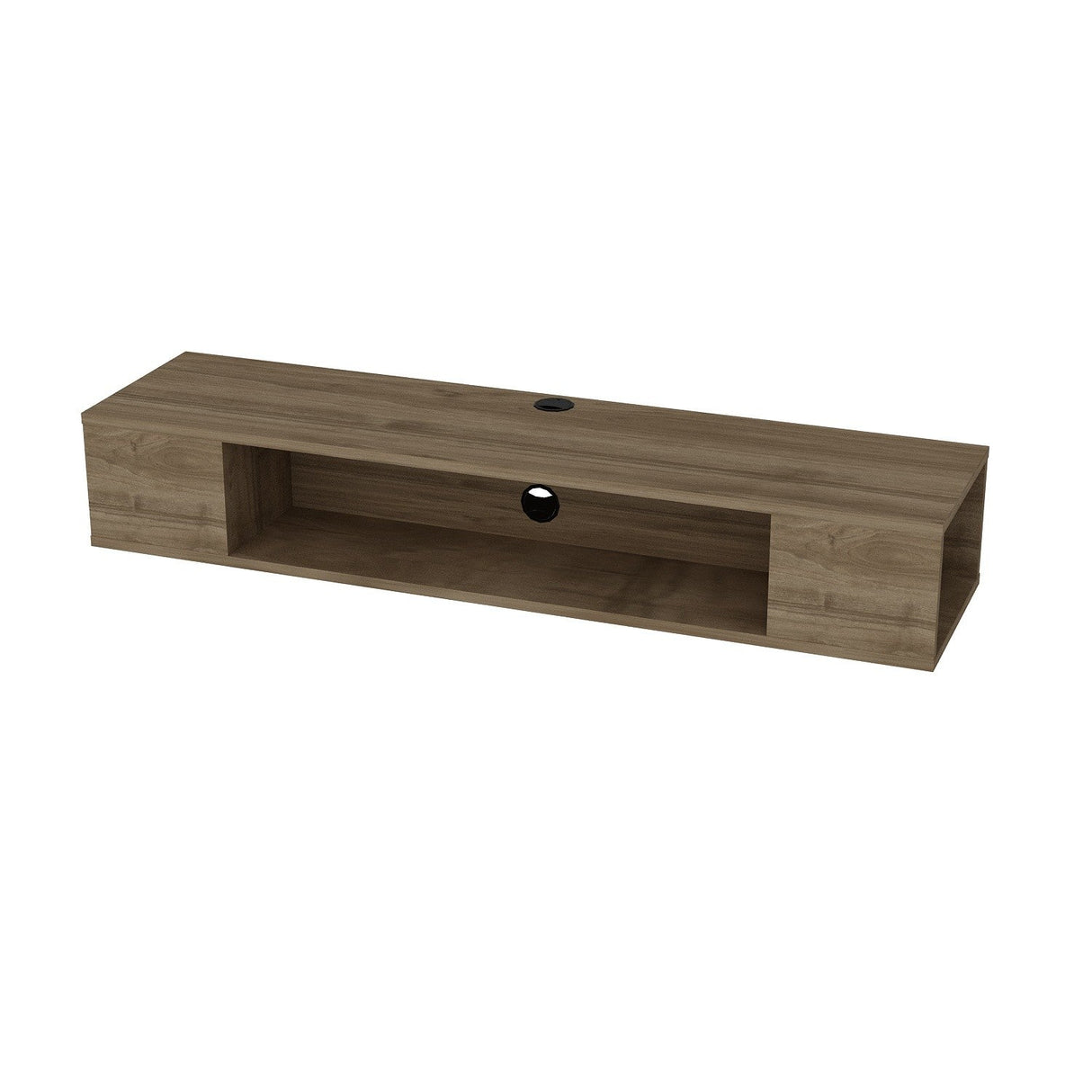 Comodă TV Peti, Diverse culori, 135x35x23 cm - Nuc | SKU: 875ZNA3066 | Comodă TV Peti, 135x35x23 cm, varianta Nuc, produs pentru amenajarea locuinței, disponibil online în România la CasaMob