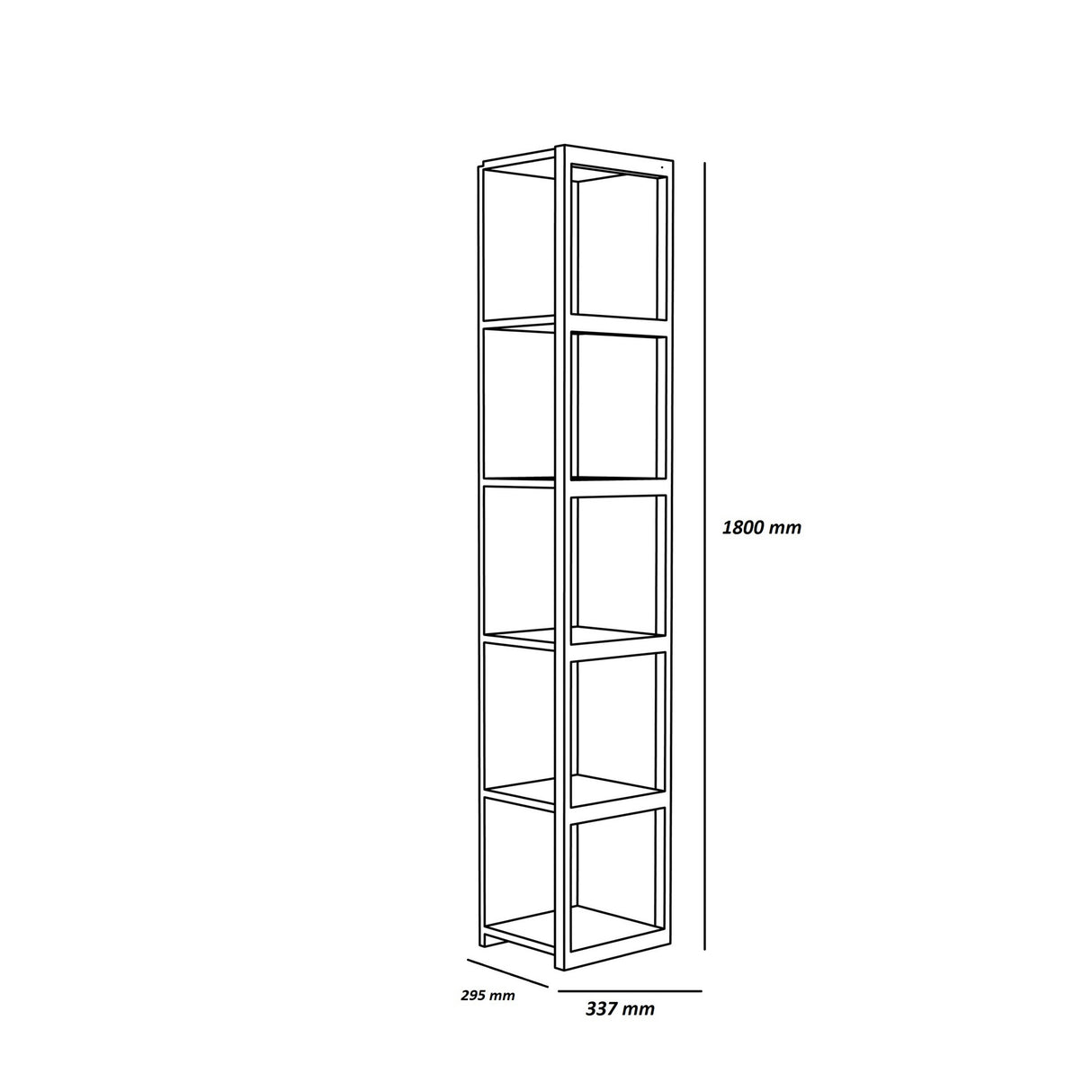 Bibliotecă Texas, Diverse culori, 34x30x180 cm - Alb | SKU: 875ZNA3607 | Bibliotecă Texas, 34x30x180 cm, varianta Alb, produs pentru amenajarea locuinței, disponibil online în România la CasaMob