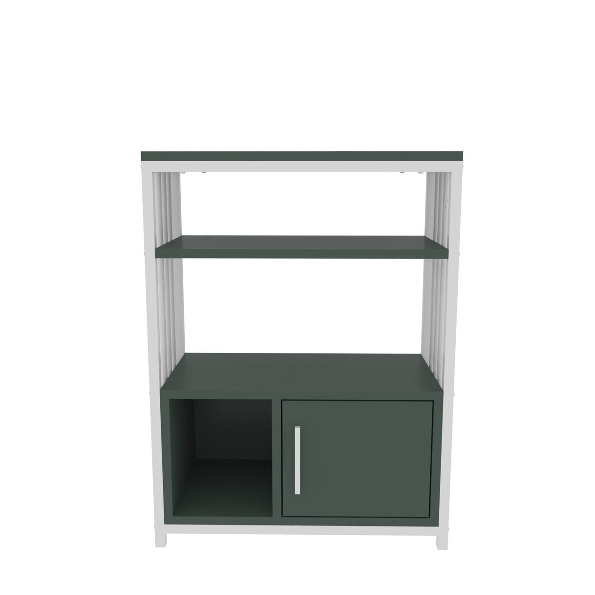 Bibliotecă Letos, Diverse culori, 60x30x80 cm - Verde - Alb | SKU: 875ZNA4534 | Bibliotecă Letos, 60x30x80 cm, varianta Verde - Alb, produs pentru amenajarea locuinței, disponibil online în România la CasaMob
