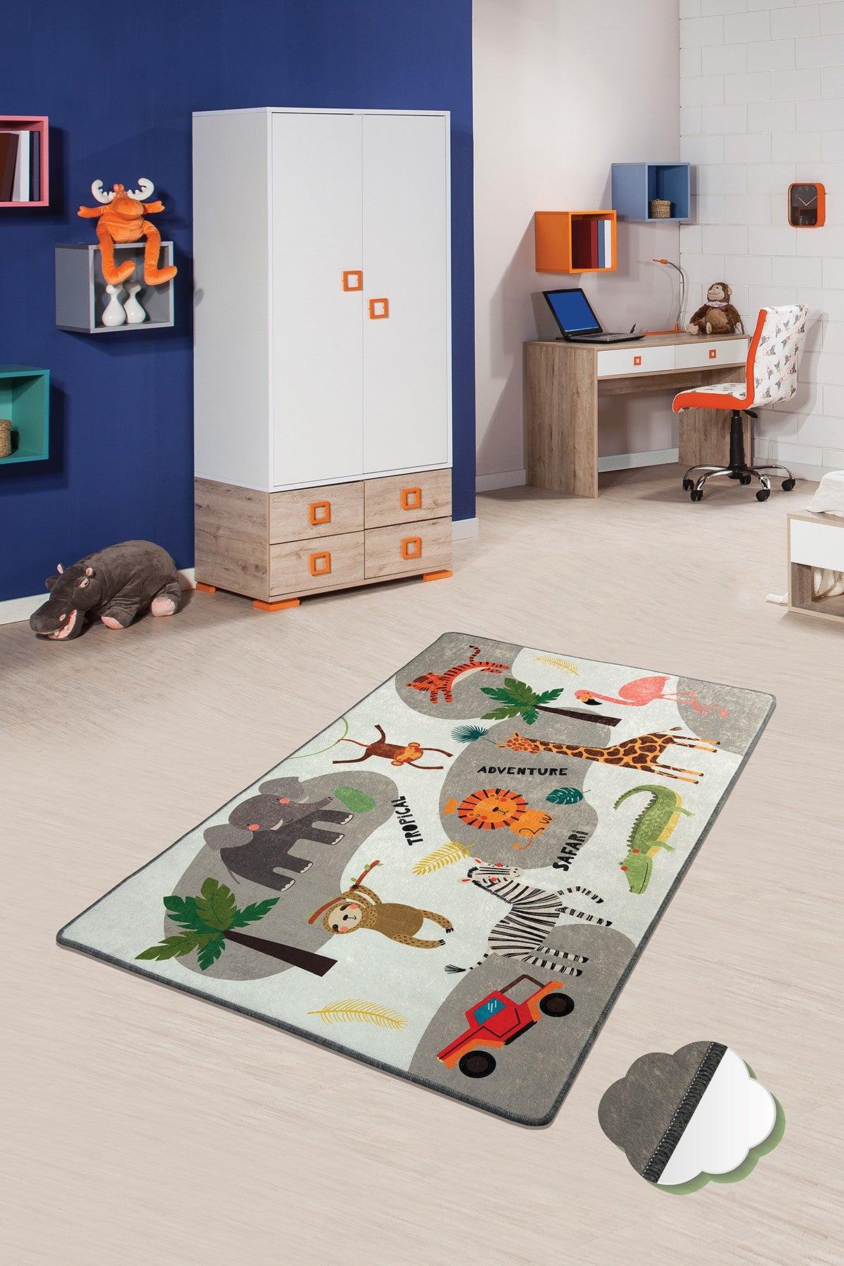 Covor de Copii Wild Safari, Multicolor (diverse dimensiuni) - 100 x 160, SKU 876CHL1071