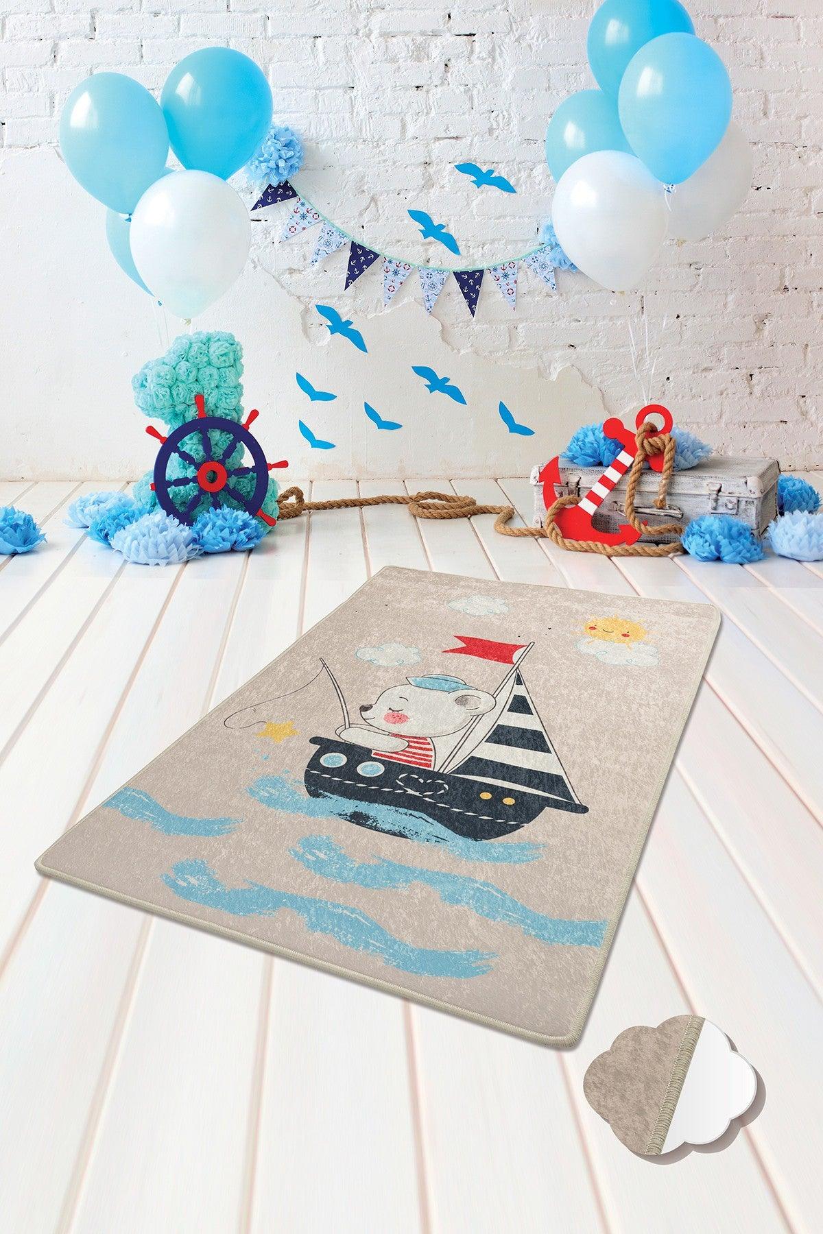 Covor de Copii Sailor, Multicolor, 140x190 cm