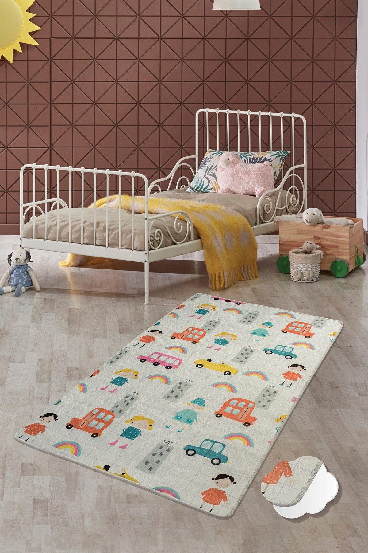 Covor de Copii Oras Colorat, Multicolor (diverse dimensiuni) - 80 x 140, SKU 876CHL1301