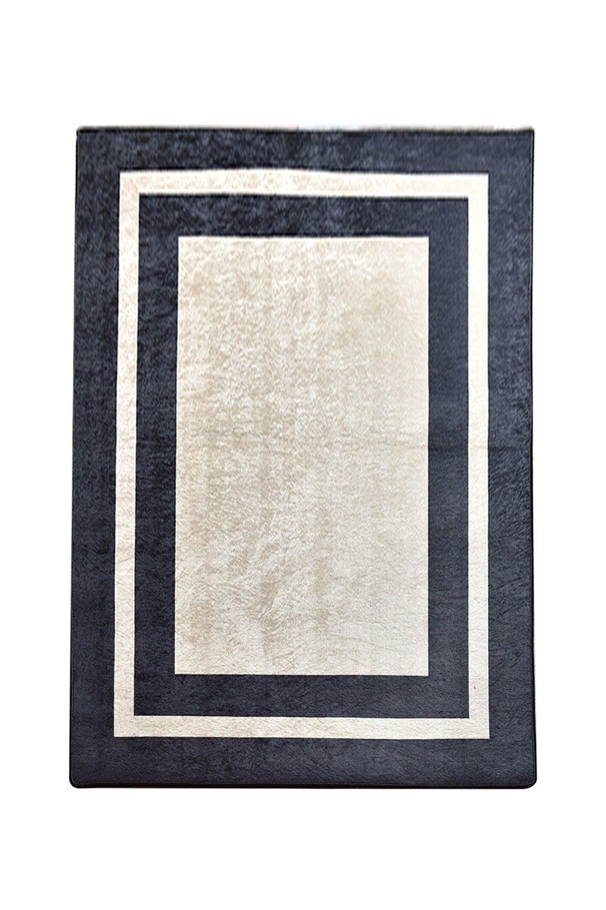 Covor de Hol Black Frame, Lavabil, Antiderapant (diverse dimensiuni) - 80 x 150, SKU 882CHL1953