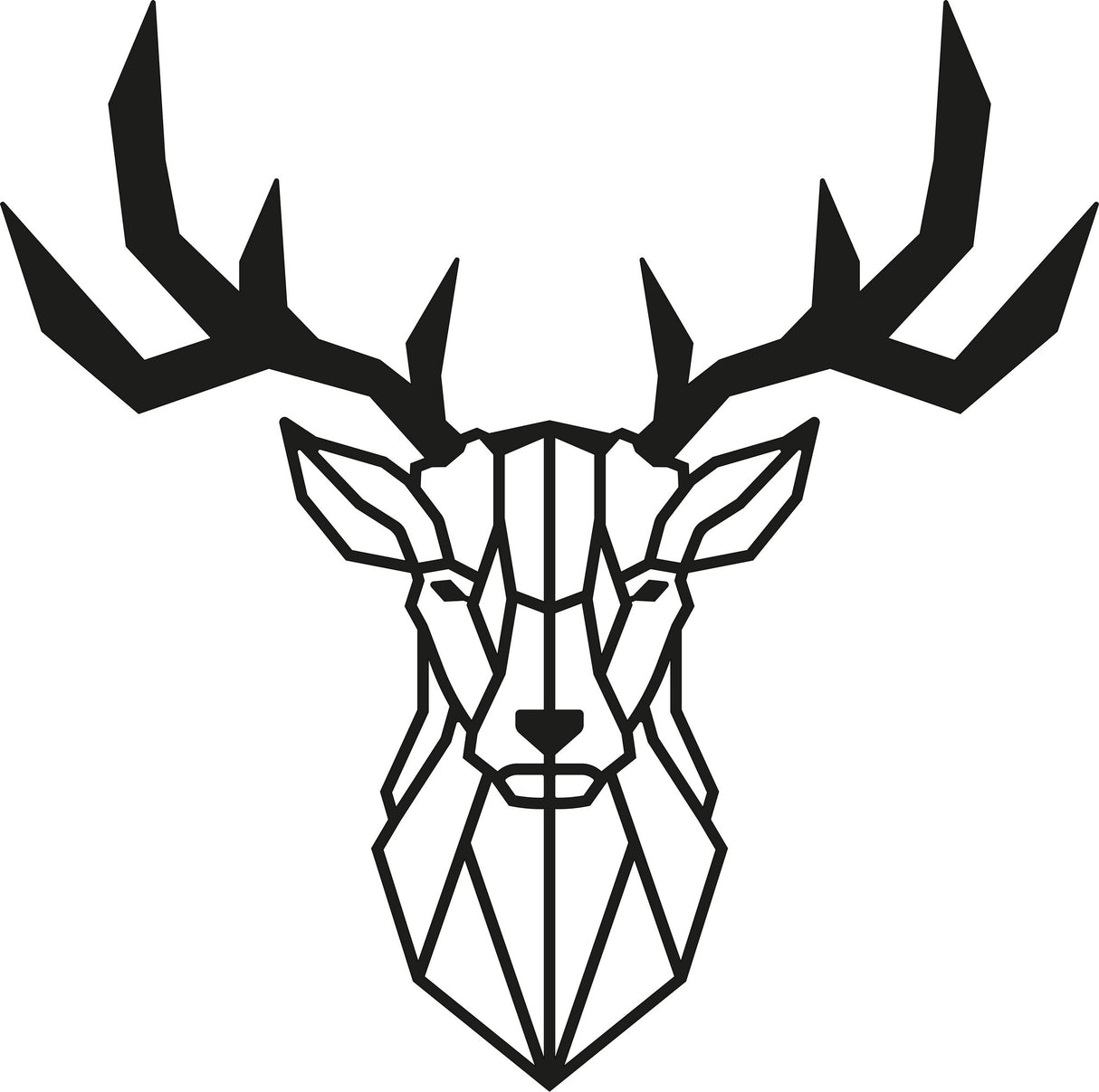 Decorațiune de perete din metal Deer2, Diverse culori, 51x51x0 cm - Negru | SKU: 891TNL1175 | Decorațiune de perete din metal Deer2, 51x51x0 cm, varianta Negru, produs pentru amenajarea locuinței, disponibil online în România la CasaMob