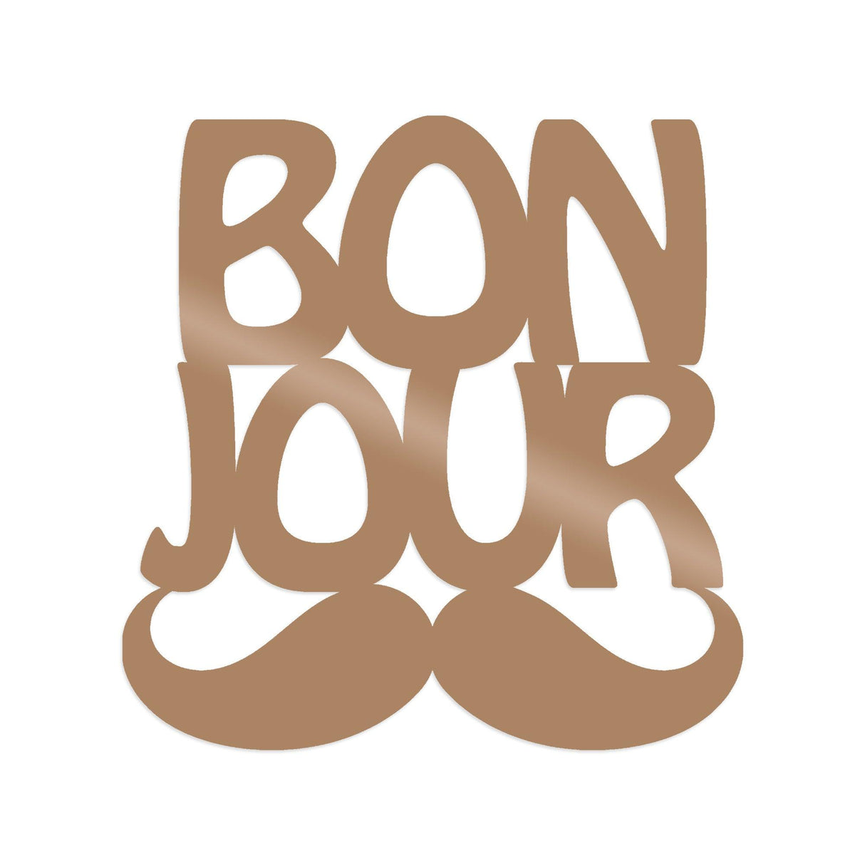 Decorațiune de perete din metal Bonjur, Diverse culori, 49x49x0 cm - Copper | SKU: 891TNL1481 | Decorațiune de perete din metal Bonjur, 49x49x0 cm, varianta Copper, produs pentru amenajarea locuinței, disponibil online în România la CasaMob