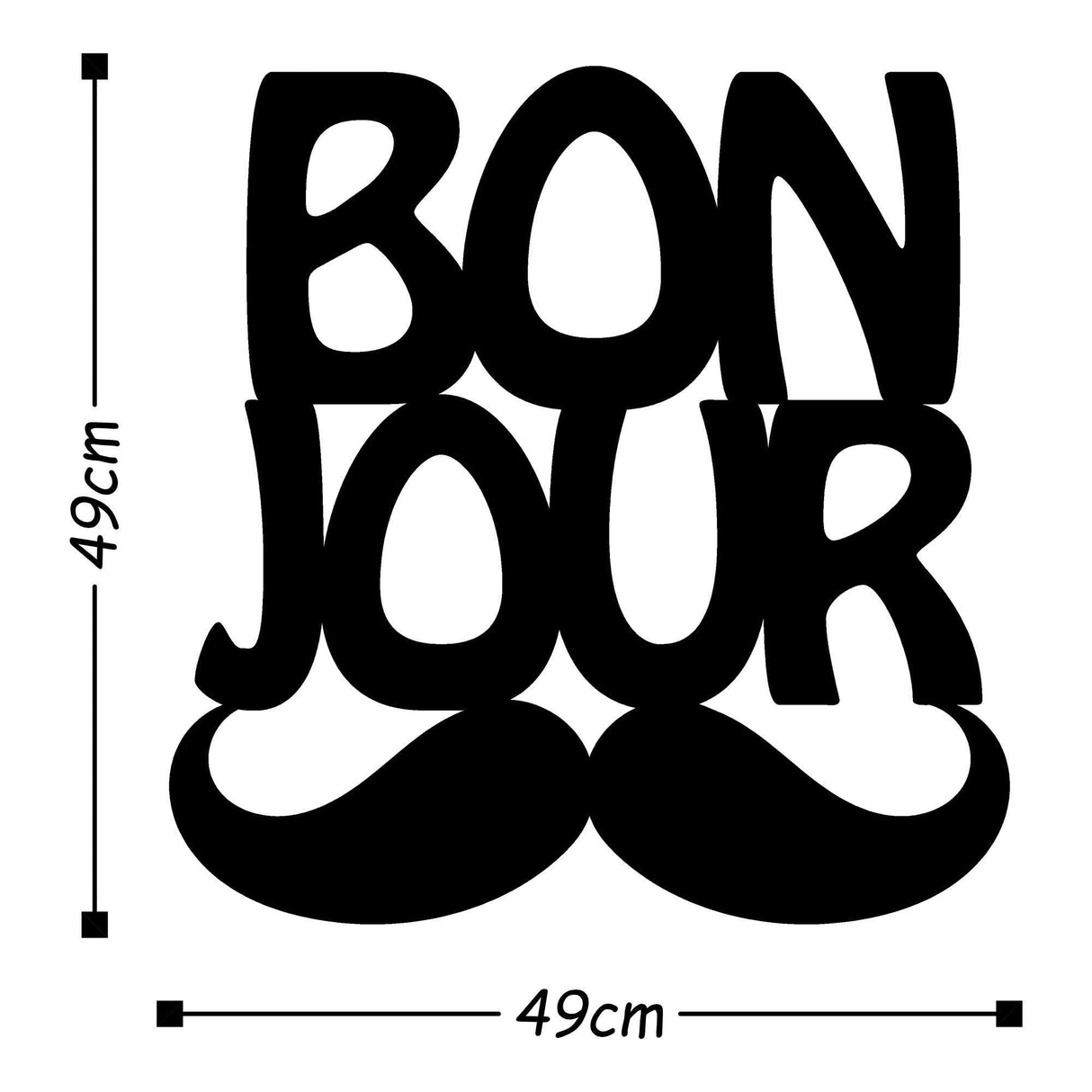 Decorațiune de perete din metal Bonjur, Diverse culori, 49x49x0 cm - Copper | SKU: 891TNL1481 | Decorațiune de perete din metal Bonjur, 49x49x0 cm, varianta Copper, produs pentru amenajarea locuinței, disponibil online în România la CasaMob