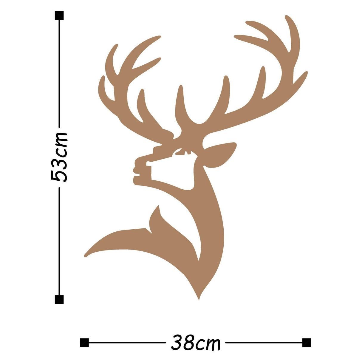 Decorațiune de perete din metal Dear2, Diverse culori, 38x53x0 cm - Copper | SKU: 891TNL1483 | Decorațiune de perete din metal Dear2, 38x53x0 cm, varianta Copper, produs pentru amenajarea locuinței, disponibil online în România la CasaMob