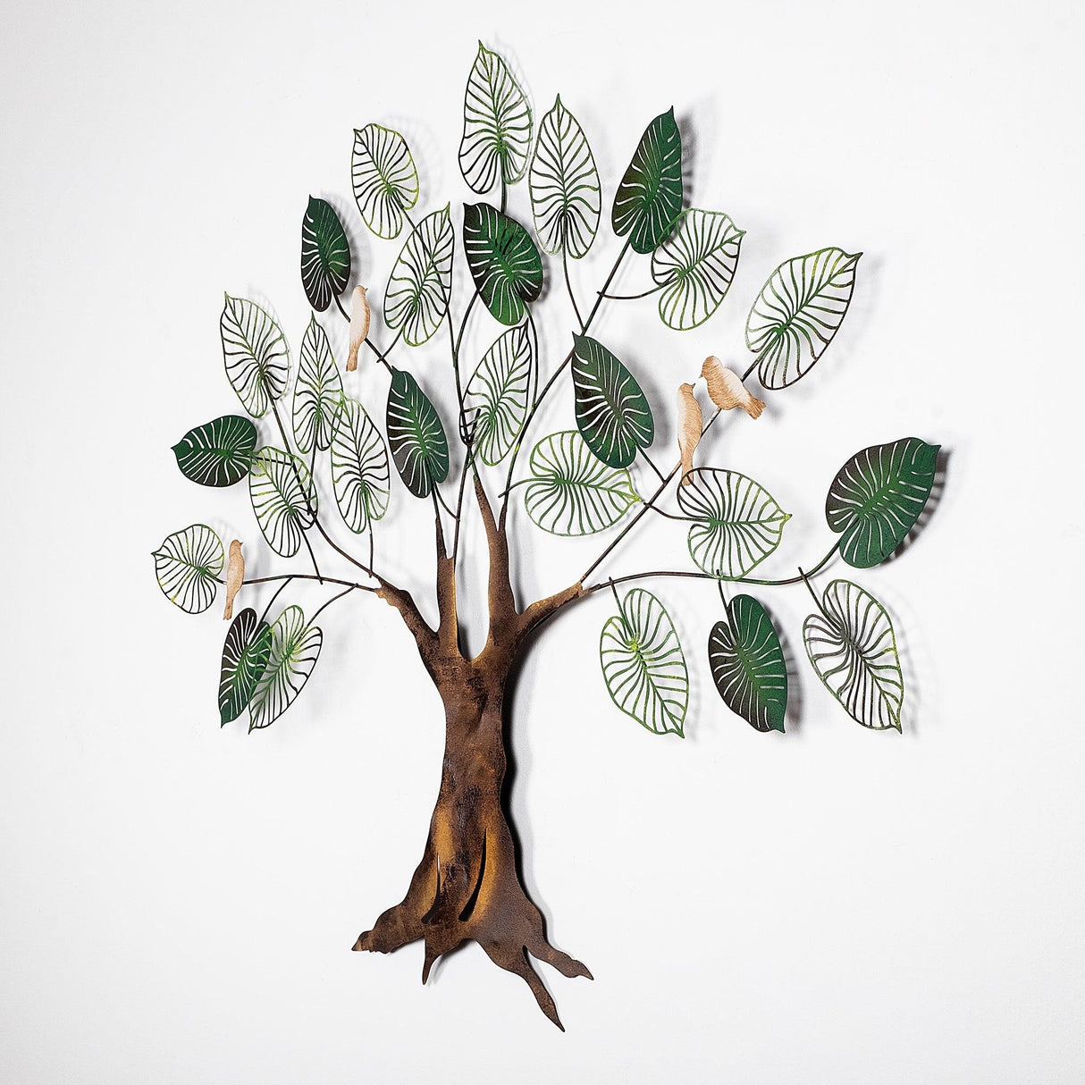 Decoratiune de perete Metal Alder, Multicolor, 92x1x117 cm