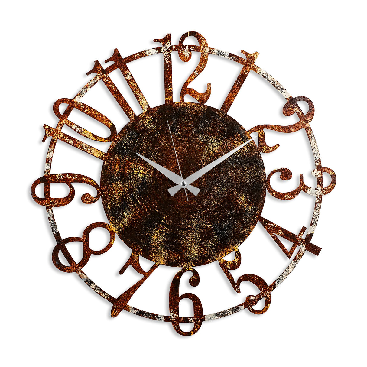 Ceas de perete Metal Wall Clock 15 - 2, Multicolor, Ø48 cm