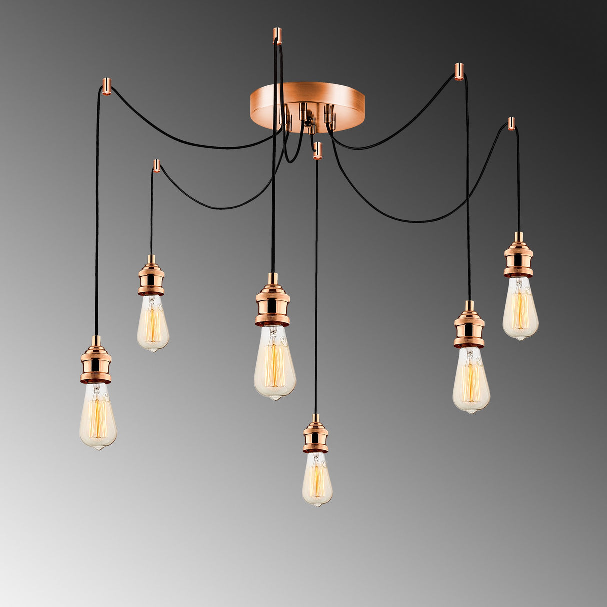 Lustră Kabluni - MR - 914, Copper, Ø126x102 cm