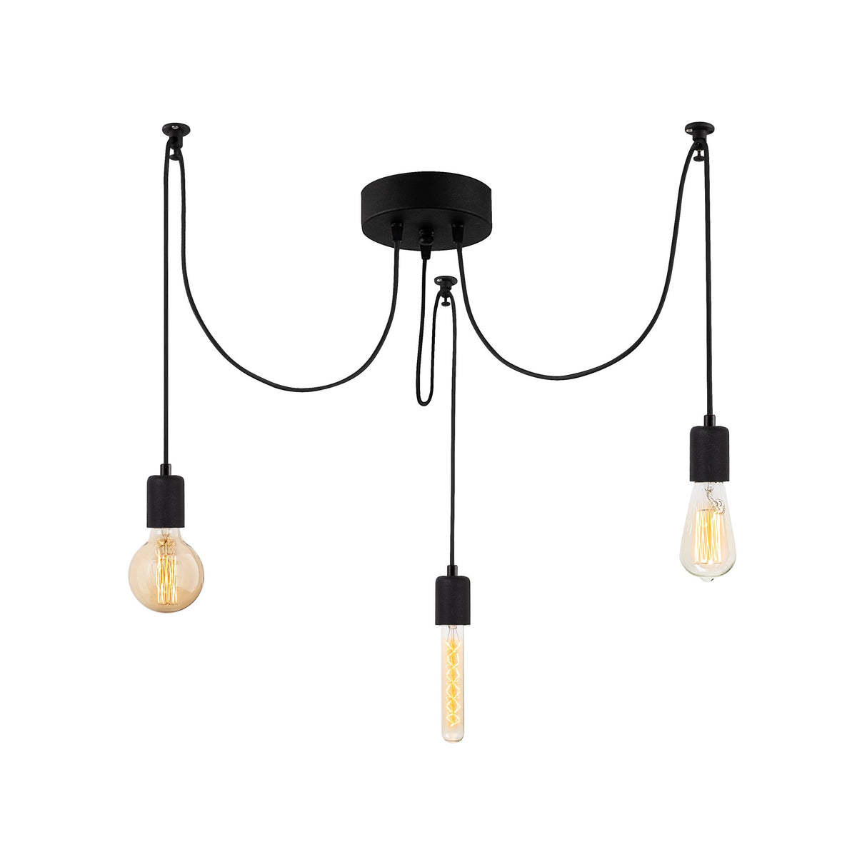 Lustră Kabluni - MR - 927, Negru, Ø16x102 cm