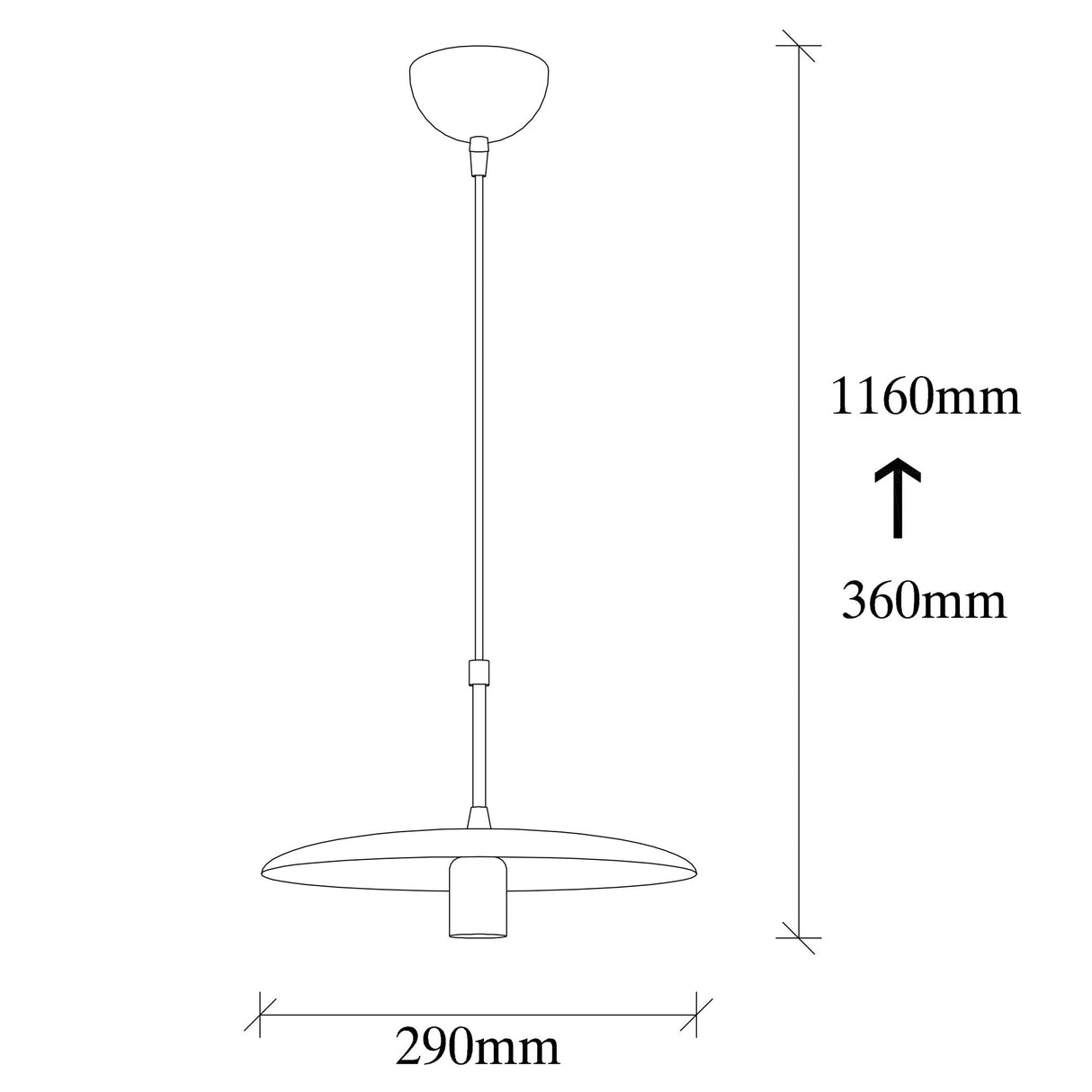 Lustră Torni - MR - 859, Negru - Lemn, Ø29x116 cm