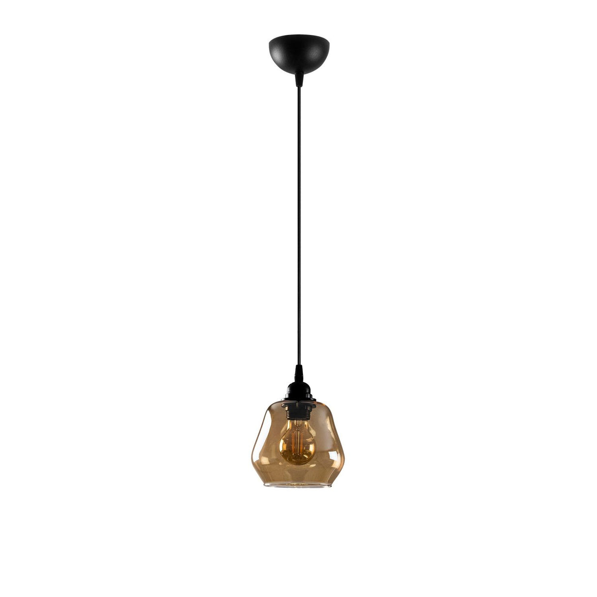 Lustră Gold - 030, Auriu - Negru, Ø15x110 cm