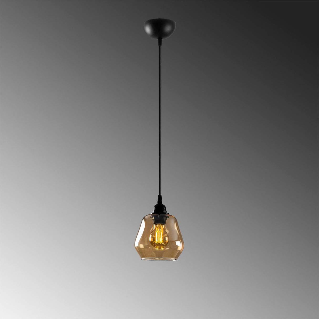 Lustră Gold - 030, Auriu - Negru, Ø15x110 cm