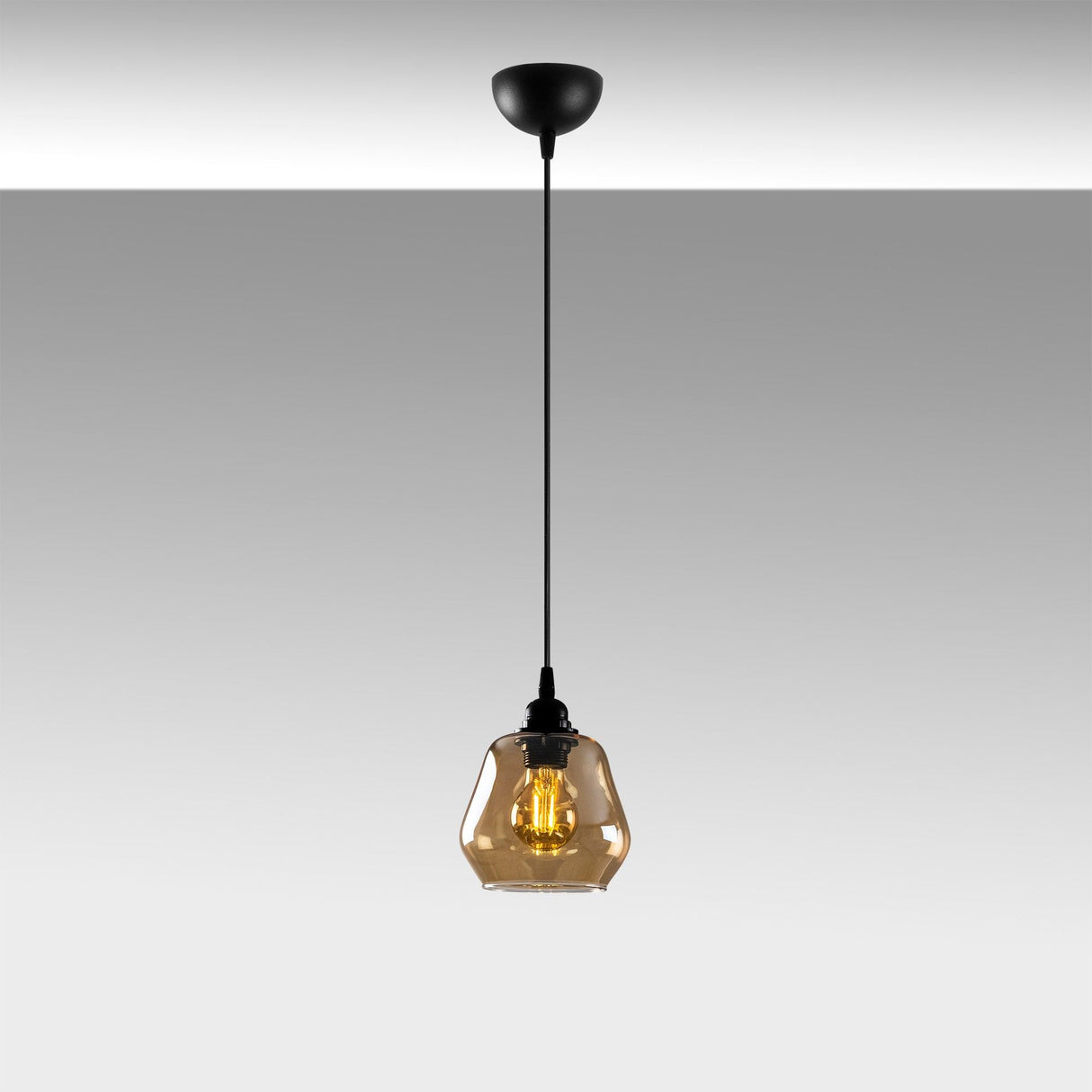 Lustră Gold - 030, Auriu - Negru, Ø15x110 cm
