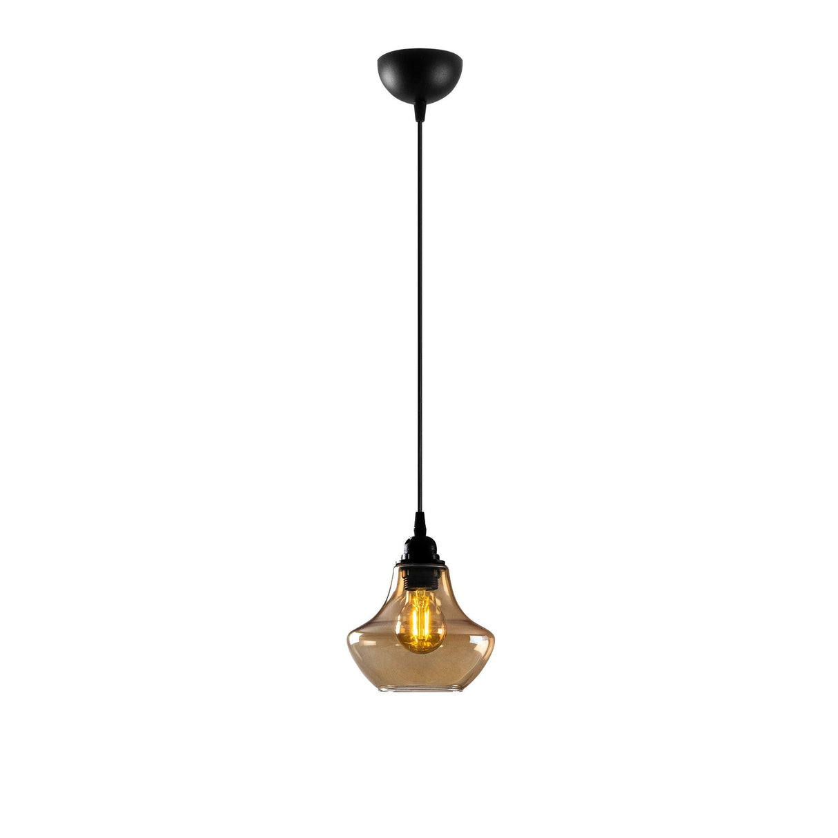 Lustră Gold - 050, Auriu - Negru, Ø17x111 cm