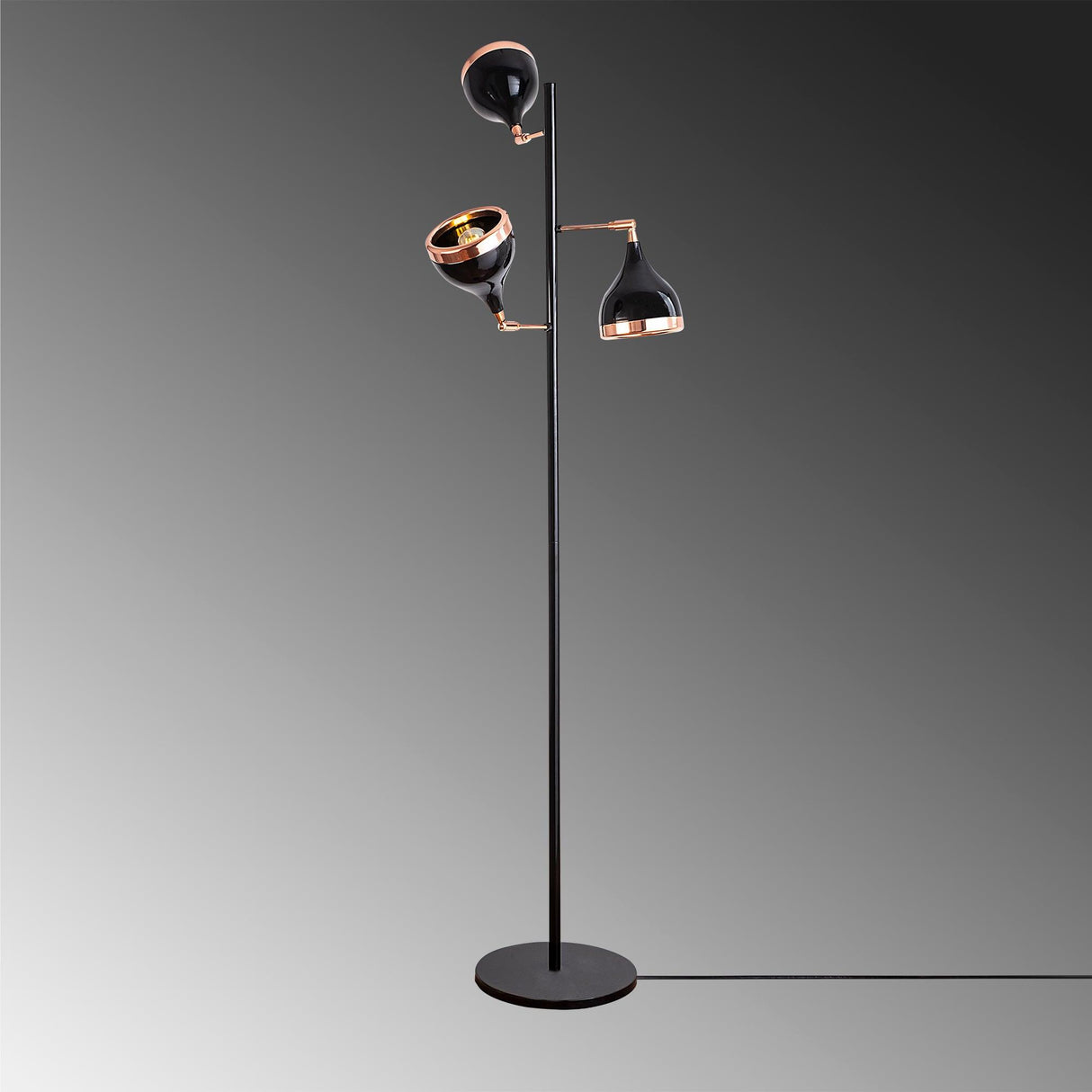 Lampadar Castery, Negru - Bronz, SKU 892OPV1147