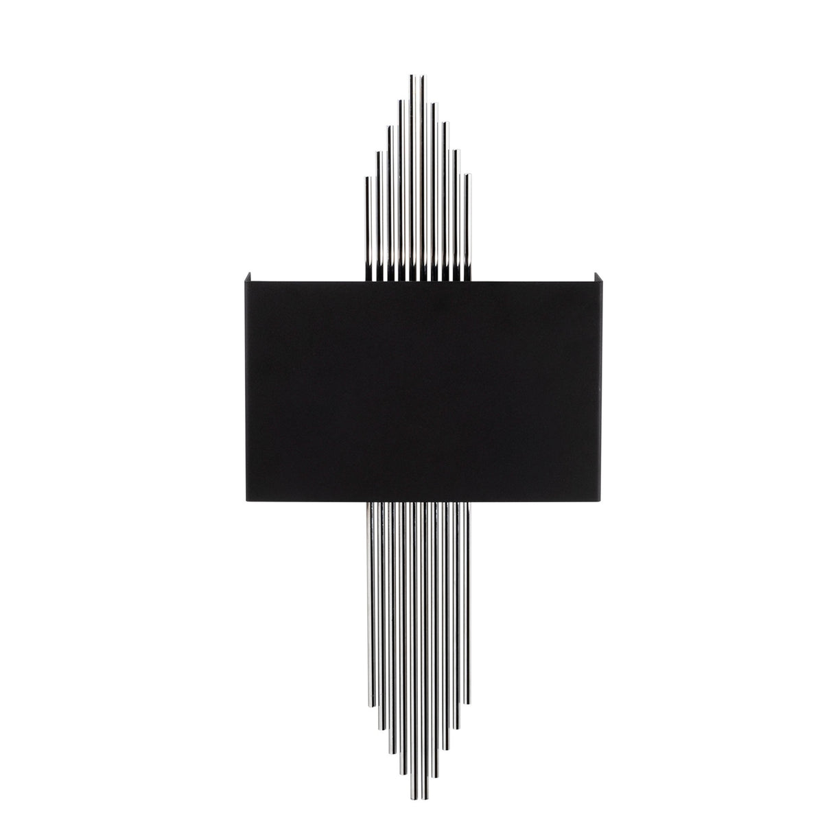 Aplică de perete 614 - A, Negru - Argintiu, 35x10x22 cm