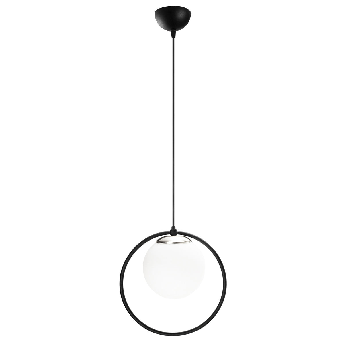 Lustră Dolunay - 4491, Negru - Alb, Ø15x126 cm