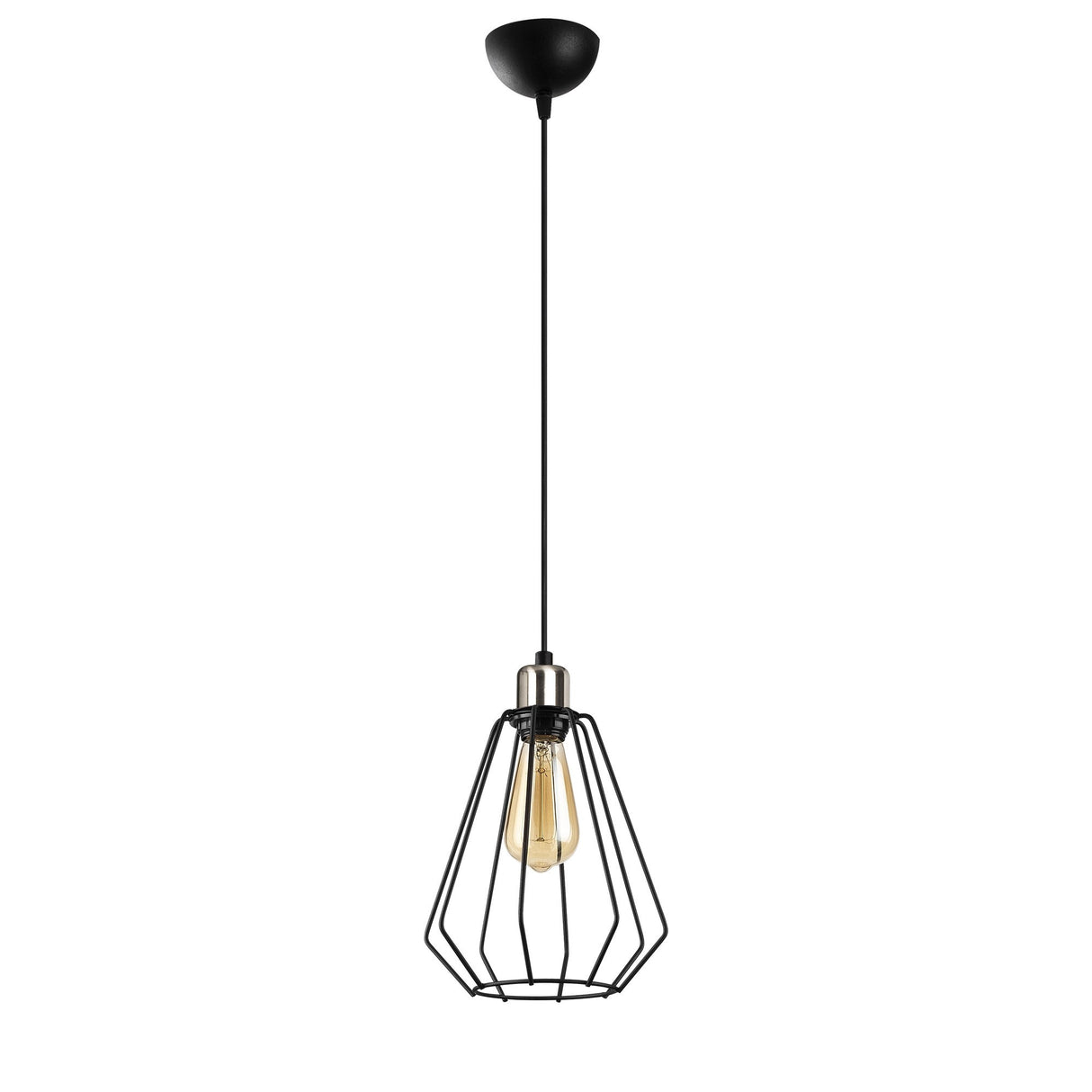 Lustră Kese - 4536, Negru, Ø20x126 cm