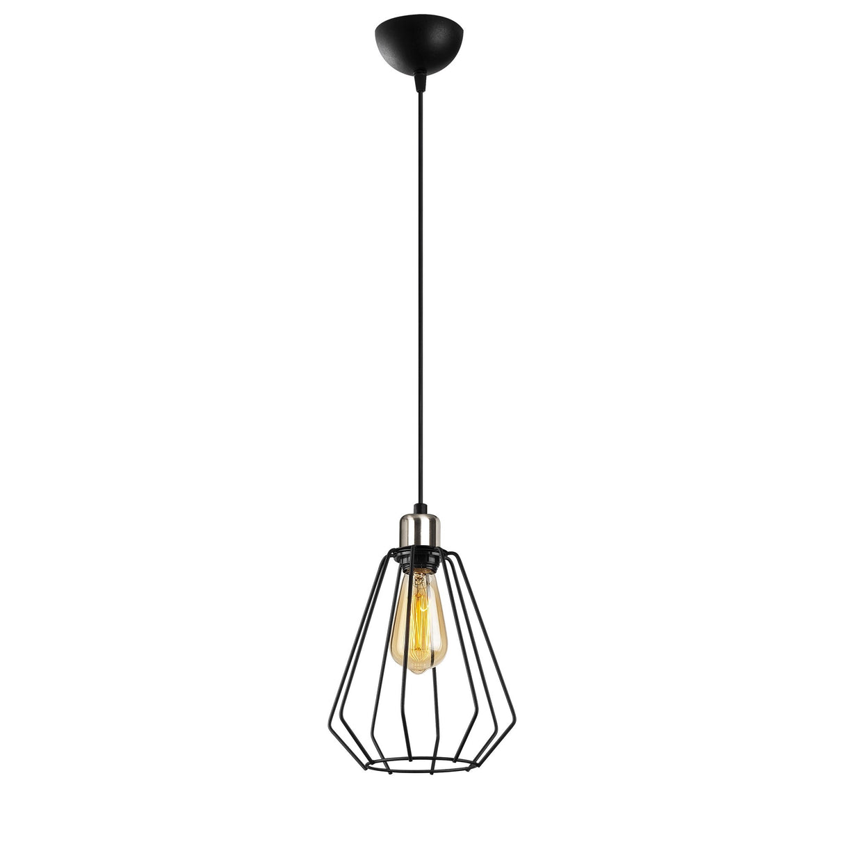 Lustră Kese - 4536, Negru, Ø20x126 cm