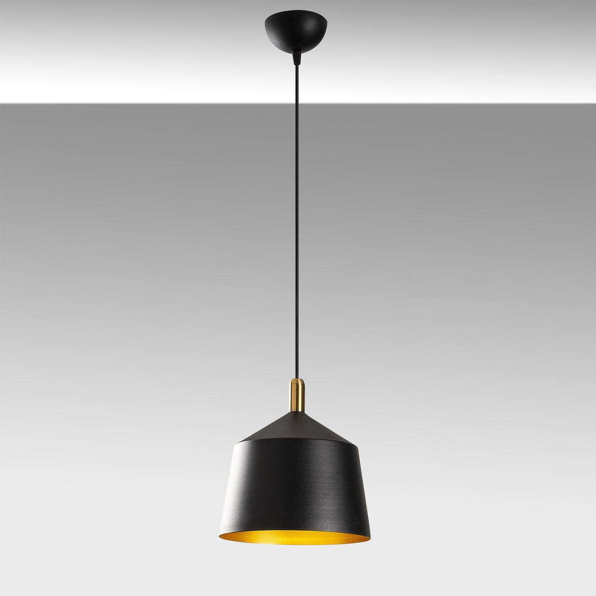 Lustră Sağlam - 3720, Negru - Auriu - Antique, Ø25x124 cm