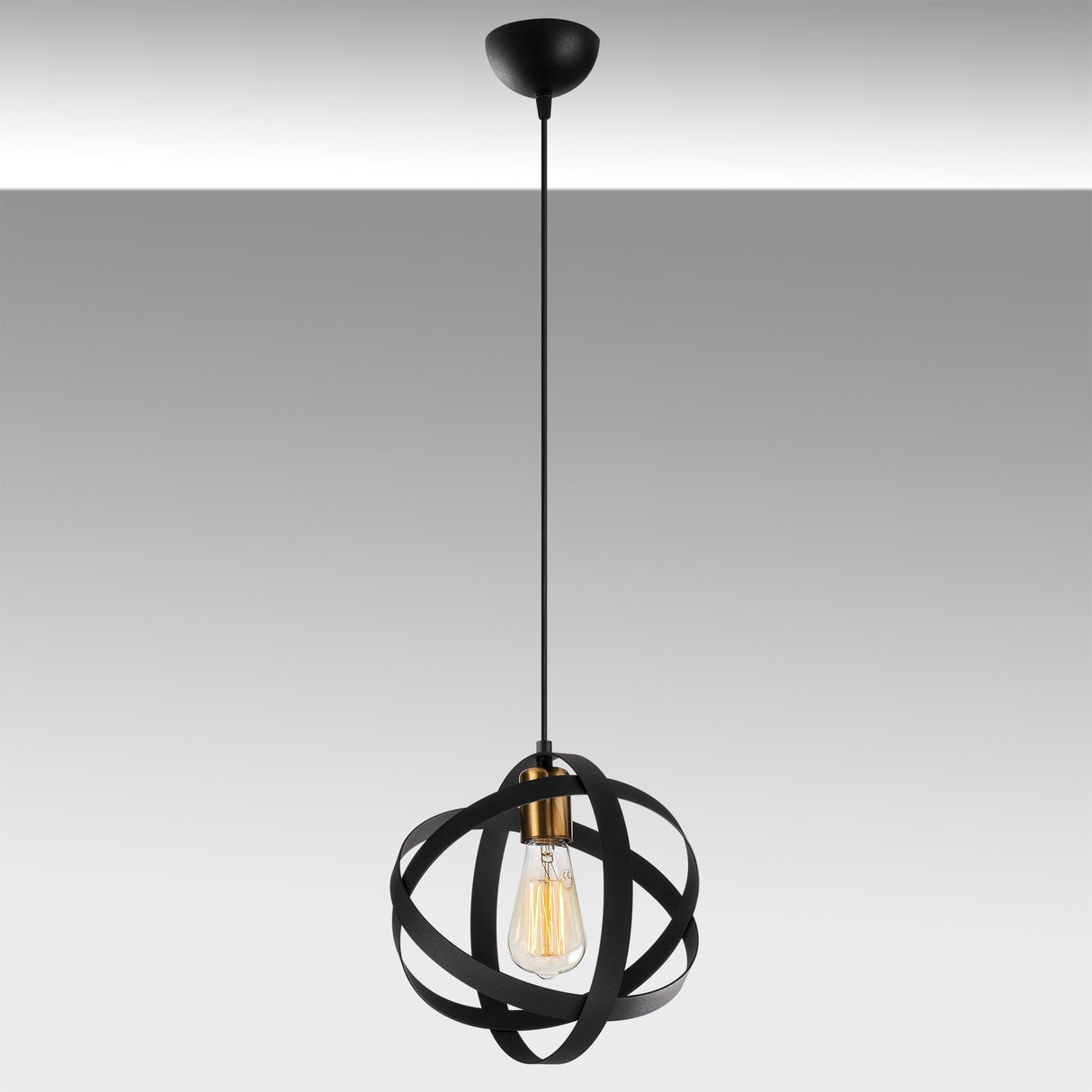 Lustră Gezegen - 6101, Negru - Antique, Ø25x121 cm