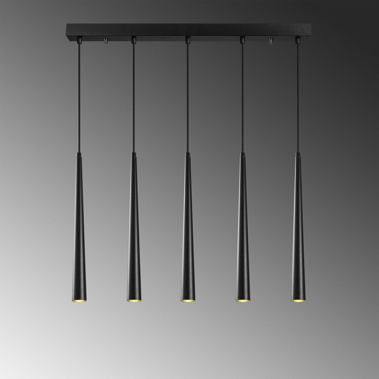 Lustra Lampium 02, Negru