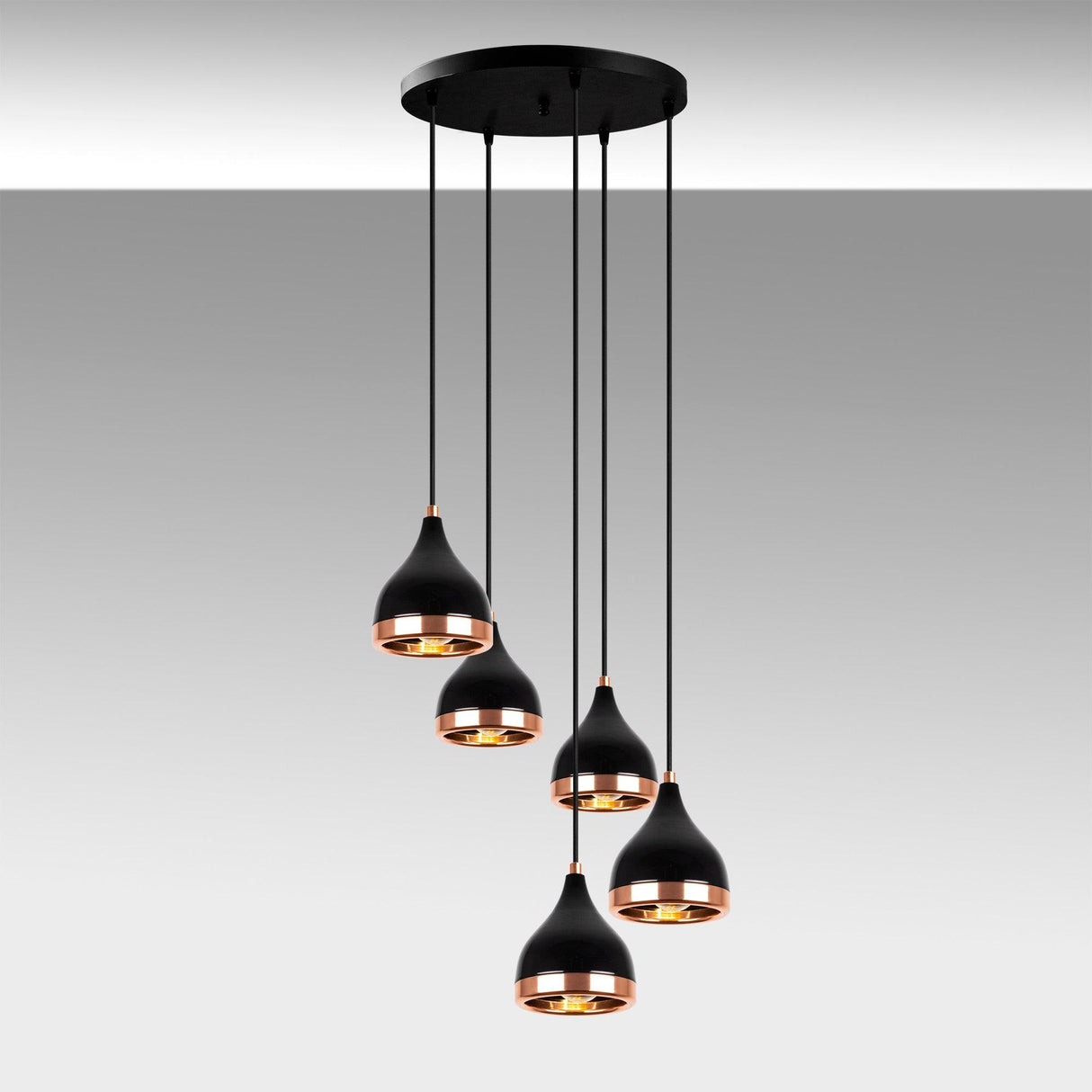 Lustra Yldo Chandelier, Negru