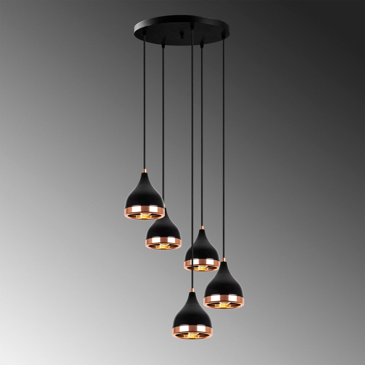 Lustra Yldo Chandelier, Negru