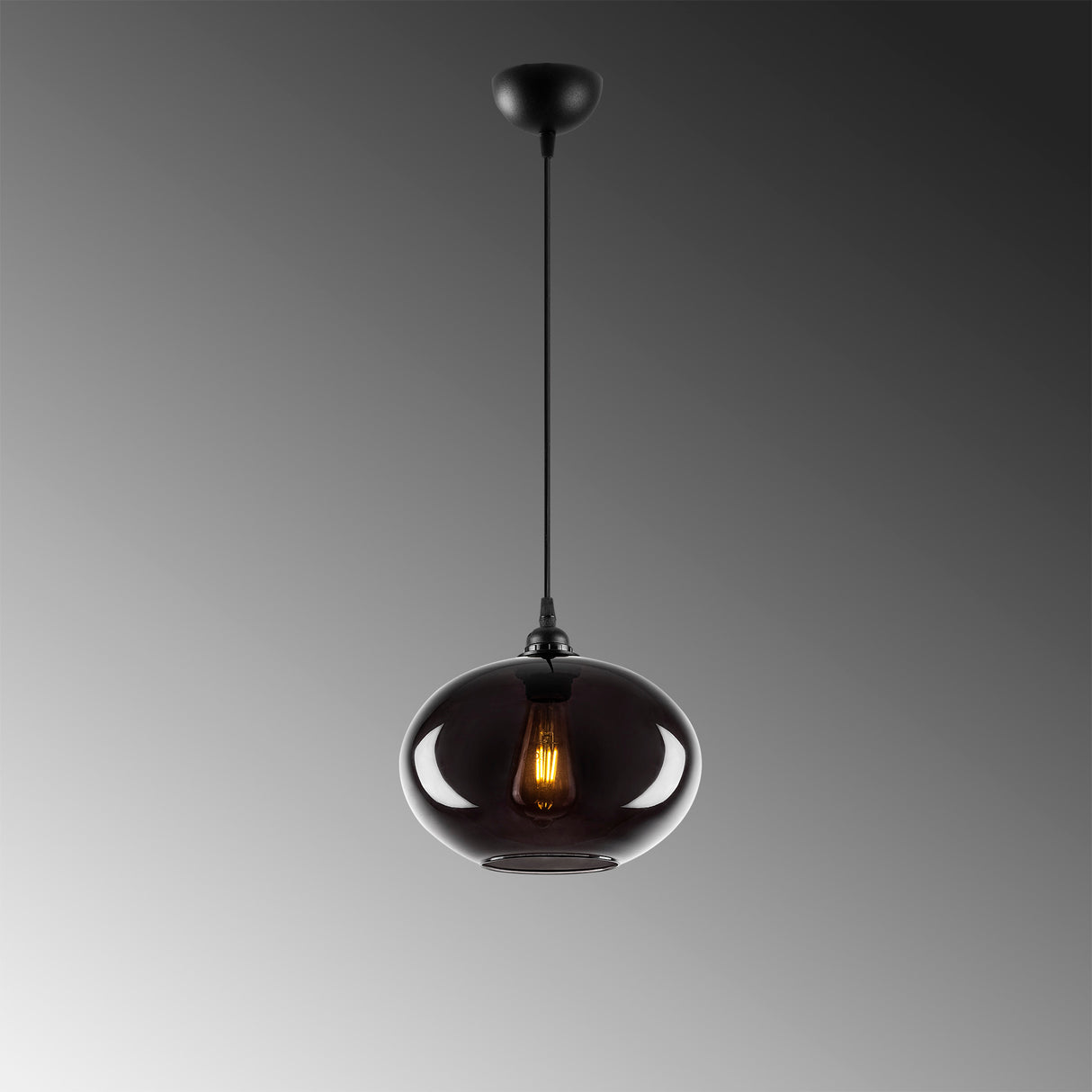 Lustră Smoked - 050, Fumuriu, Ø27x120 cm