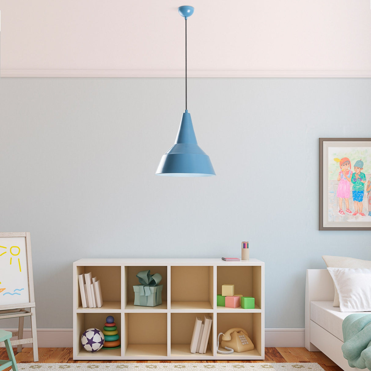 Lustră Saglam 3728, Diverse culori - Albastru deschis | SKU: 892OPV2019 | Lustră Saglam 3728, varianta Albastru deschis, produs pentru amenajarea locuinței, disponibil online în România la CasaMob