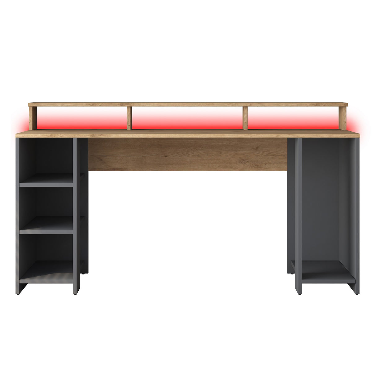 Birou HA122 - 3000, Nuc - Antracit, 160x55x90 cm