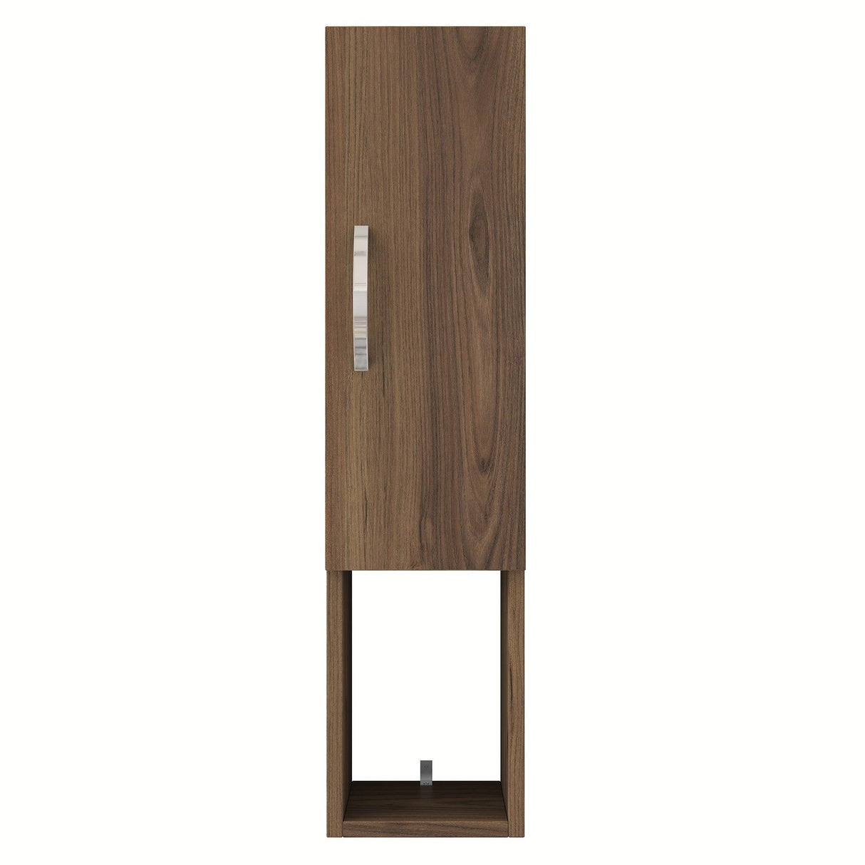 Raft de perete Dilara cu usi si sertar, Alb, 22 x 90 x 19 cm - Nuc, SKU 893RAN2401