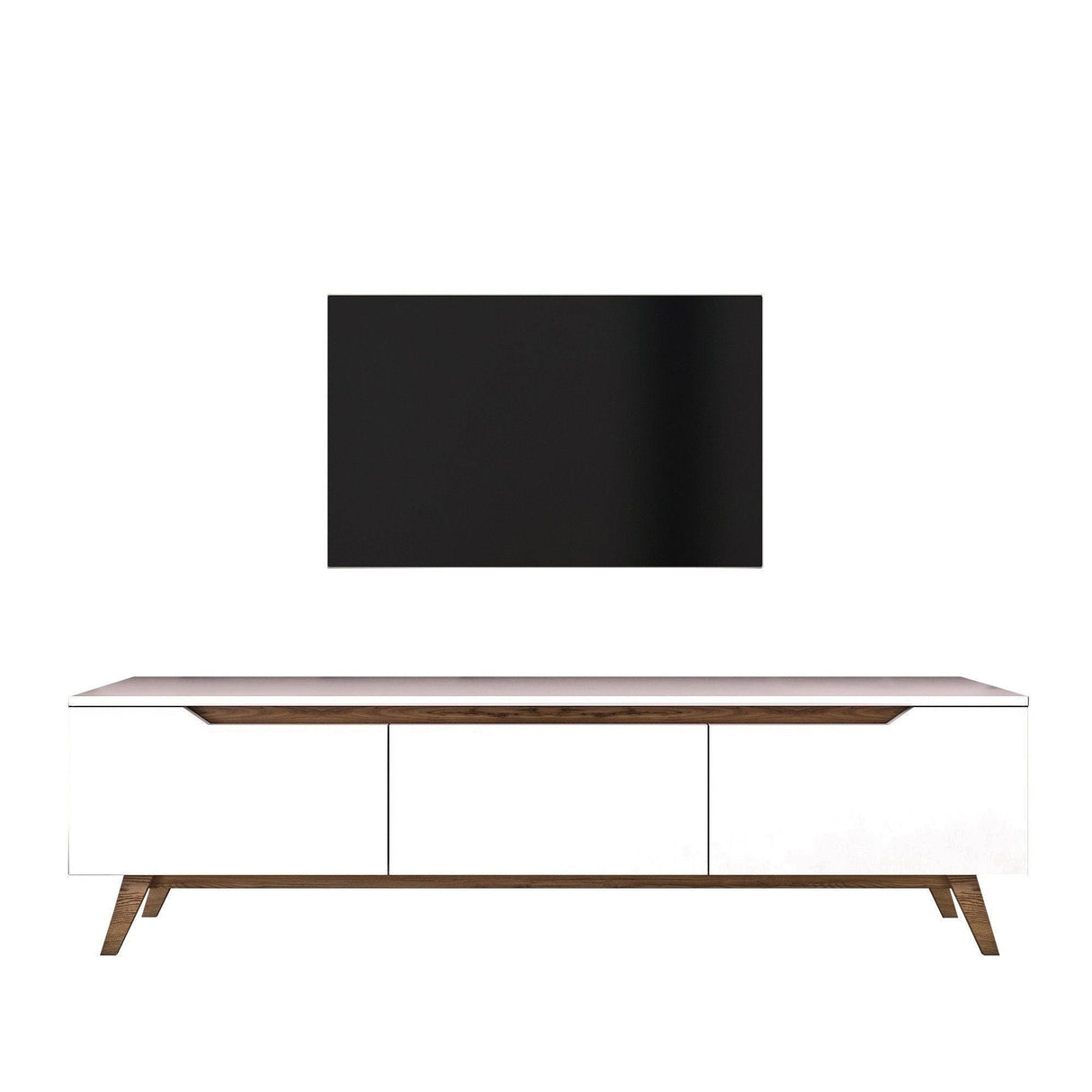 Comoda TV Selim, Alb, 180x49x35 cm