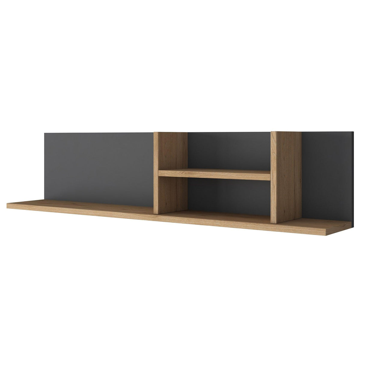 Raft de perete Ezonia, Alb, 120 x 25 x 20 cm - Gri, SKU 893RAN3312