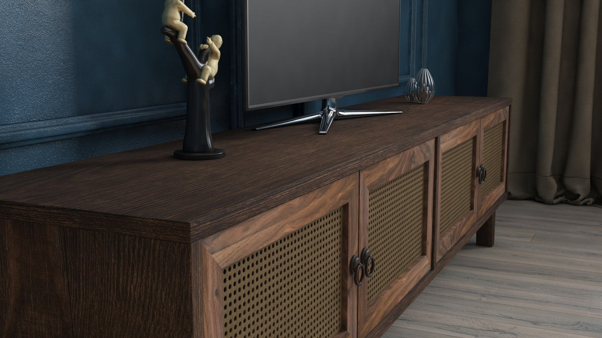 Comodă TV Dz056, Nuc, 180x45x45 cm