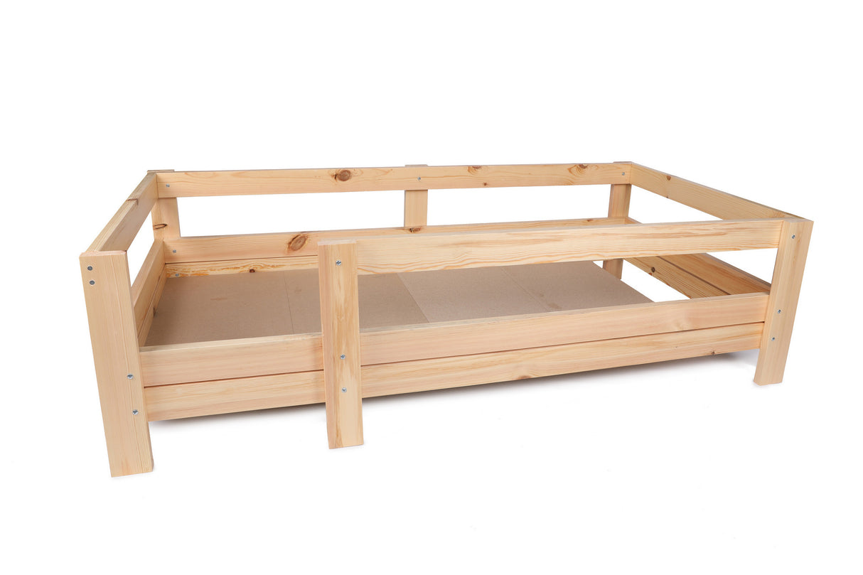 Pat pentru copii Plus 105, Stejar, 196x55x96 cm