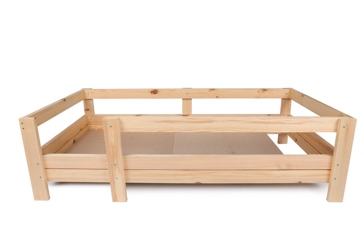 Pat pentru copii Plus 105, Stejar, 196x55x96 cm
